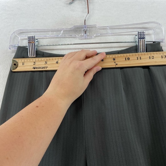 Emporio Armani Gray Wool Blend Side Zip Pants Size 4‎ - Picture 7 of 8